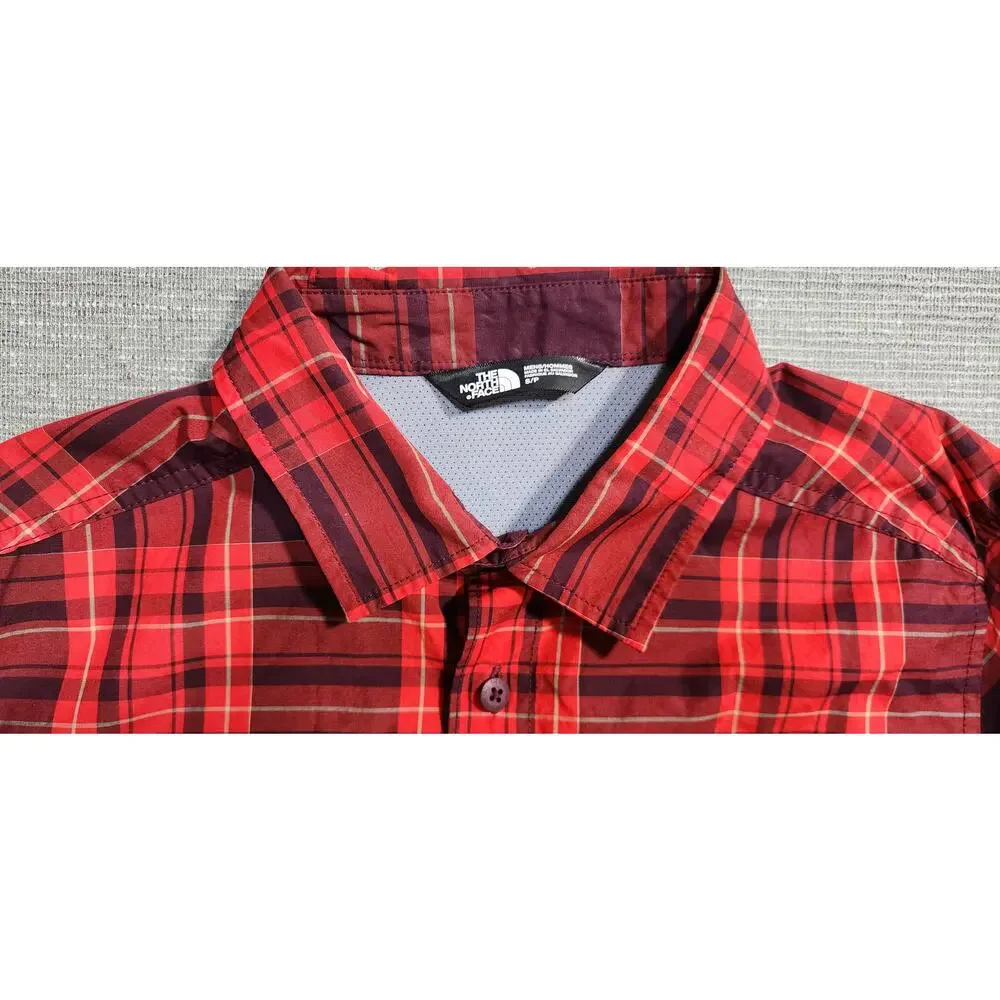 The North Face Plaid Button‎ Front Long Sleeve Shirt Mens Small